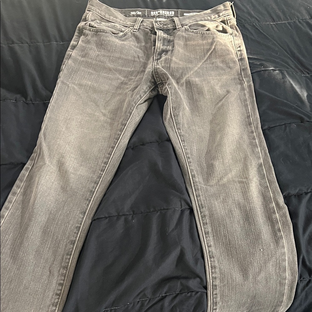 Urban Pipeline Men's Faded Gray Straight Jeans